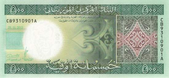 Mauretanien p18 500 Ouguiya 2013